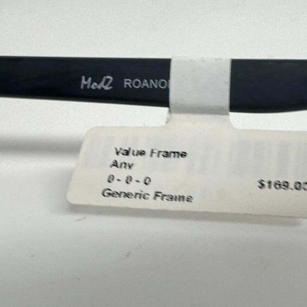 Modz Titanium Eyeglasses Frame Men's Magnum Black Rectangle 53-18-150 H17413‎